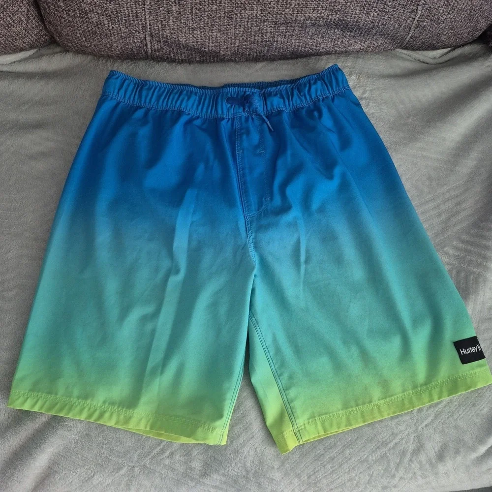Hurley Boys XL 14/6 Pull-On Draw-Cord Back Pocket Swim Trunk